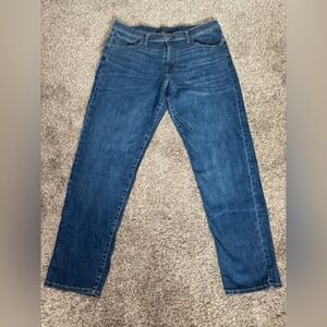 Lucky Brand Mens Jeans 38 34 Straight Leg Dark Wash Denim Pants